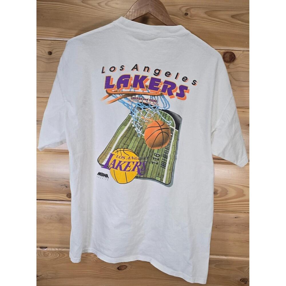 Vtg Los Angeles Lakers T Shirt Men Xl Mbna America Promo 1